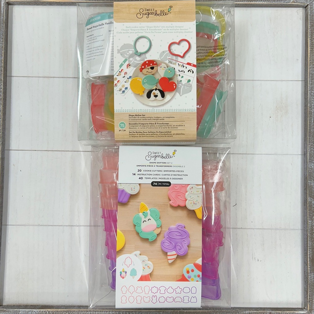 Sweet Sugarbelle Shape Shifters‎ Cookie Cutter Set 2-Piece Bundle Baking Shapes